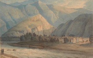 The Grange at the Head of Keswick Lake by Francis Towne